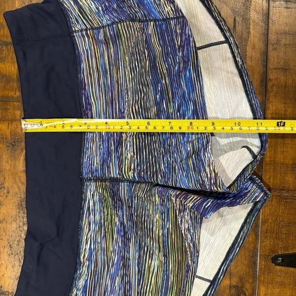 Lululemon Speed Up Interconnect Blue Multi Athletic Stretch Low Rise Shorts 6 - Picture 13 of 14